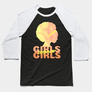 GIRL Empowering Girls Orange Baseball T-Shirt